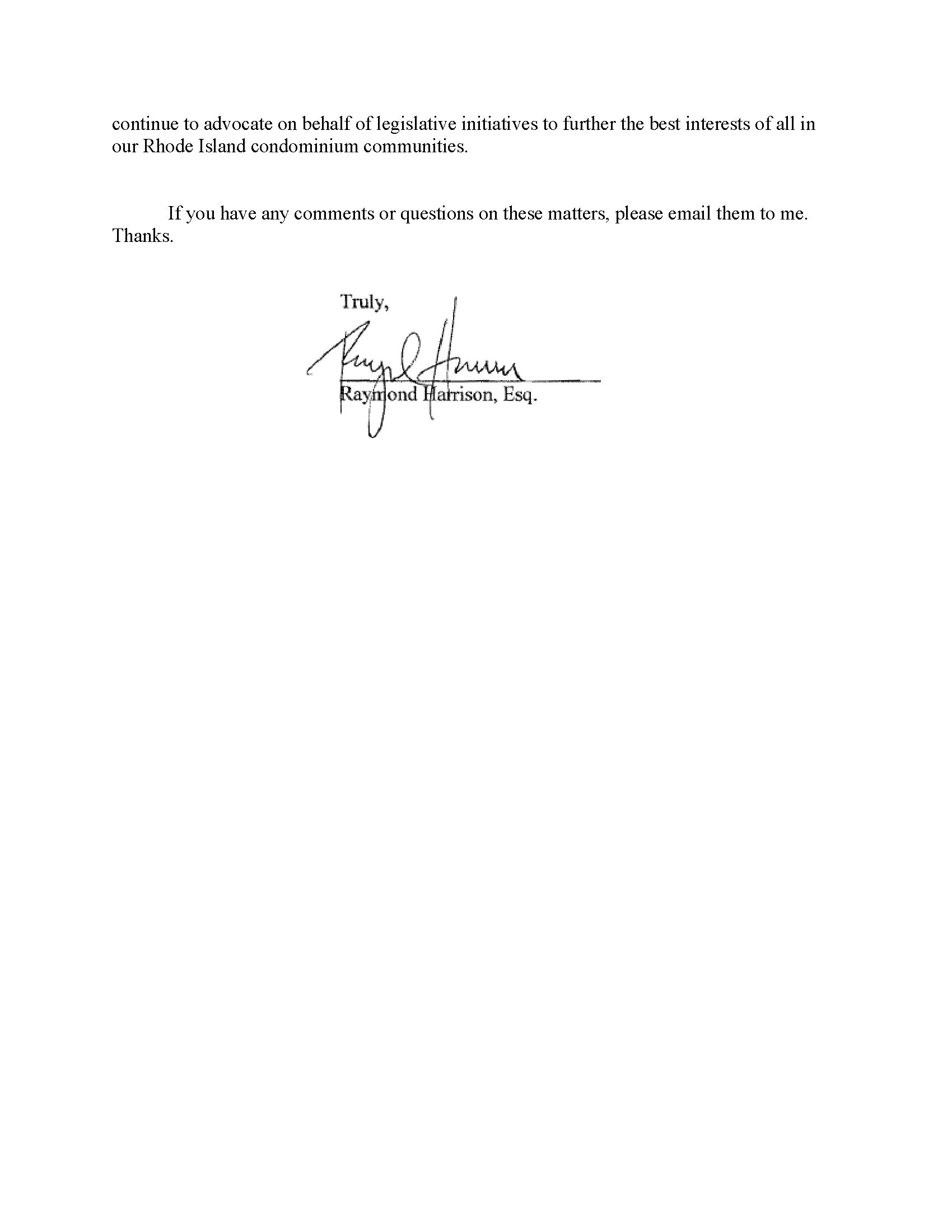 legislative update